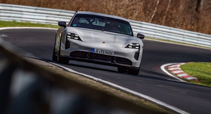 Porsche Taycan Turbo S sets Nürburgring record for electric vehicles and beats Tesla Model S Plaid by almost two seconds
