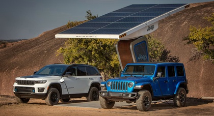 Jeep pour propulser les tout-terrain électriques depuis le soleil