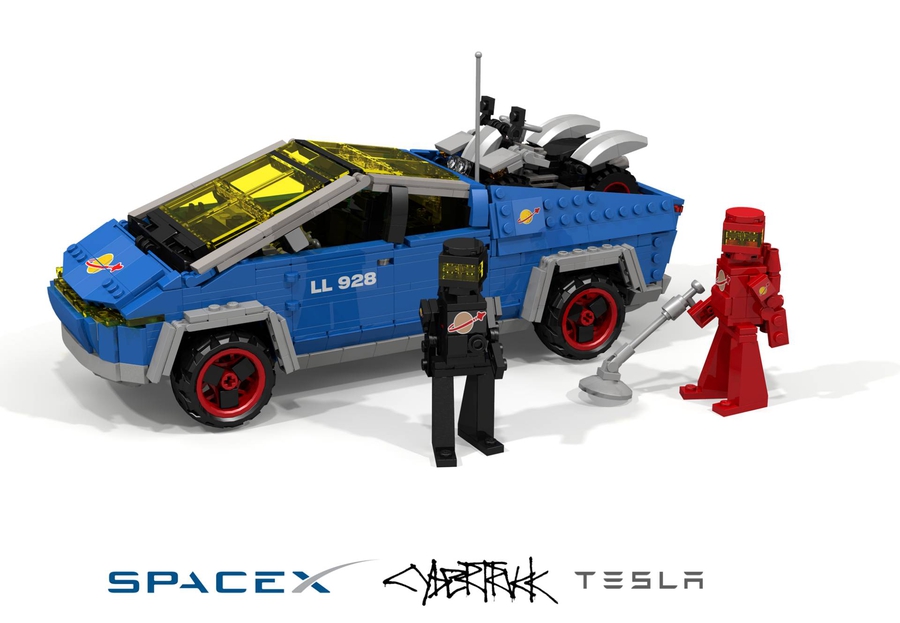 Пикап Tesla Cybertruck собрали из Lego