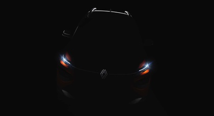 Le tout nouveau crossover Renault Kardian présenté avec le nouveau motif lumineux de la marque
