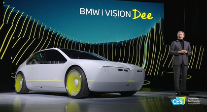 BMW unveils futuristic i Vision Dee concept at CES with "phygital" exterior and immersive interior