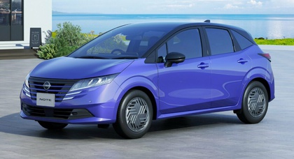 Nissan Note receives an updated front design and futuristic wheel covers