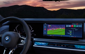 Neue BMW 7er Curved Display App zum Streamen von Top-Fußballliga-Inhalten