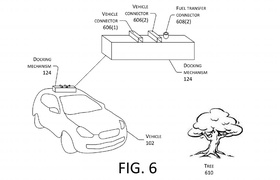 Amazon запатентовала дрон для подзарядки электромобилей в движении