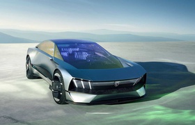 Peugeot stellt auf der CES 2023 ein futuristisches Elektro-Konzeptauto vor