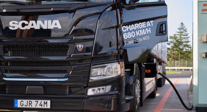 Scania додала двонаправлене заряджання у систему Megawatt Charging