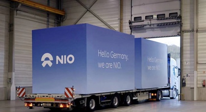 NIO Power Europe Plant shipped to Germany first Power Swap Station