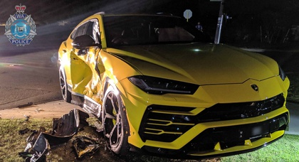 В Австралии угонщик врезался в Lamborghini Urus