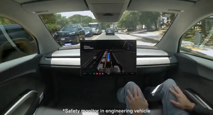 Tesla випорбовує Cybercab без керма на дорогах Техасу