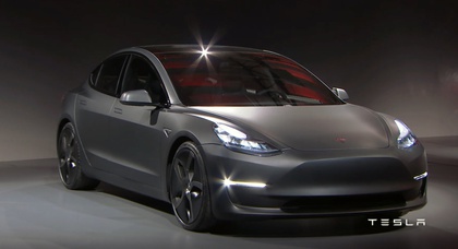 Tesla представила новый седан Model 3 за $35000