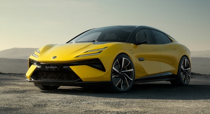 Lotus unveils Emeya electric sedan with 905 hp and active aerodynamics