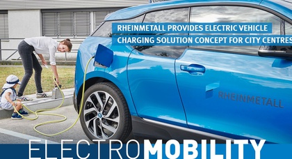 Rheinmetall suggère de recharger les voitures électriques depuis les trottoirs