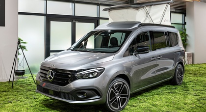 Mercedes-Benz electrifies camping with the new small van EQT Marco Polo