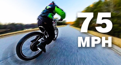 Vitesse d'atteinte du vélo électrique modifiée de 120 km/h (75 mph), montrant le potentiel pour l'avenir des solutions de micro-mobilité