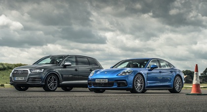 «Битва дизелей» — Audi SQ7 против Porsche Panamera на прямой