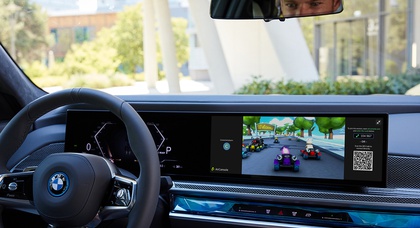 BMW bringt ab 2023 Casual Games in seine Fahrzeuge mit gebogenem Display