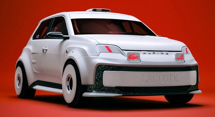 Alpine превратила электрический хот-хэтч в раллийный автомобиль с гигантским крокодилом