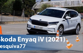 Кроссовер Škoda Enyaq iV прошел лосиный тест хуже Volkswagen ID.4