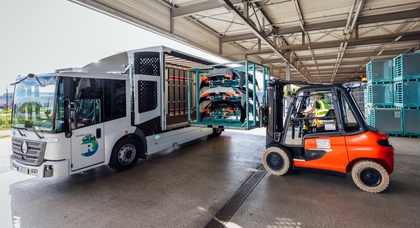 BMW випробовує 18-тонну вантажівку з водневим двигуном у заводській логістиці