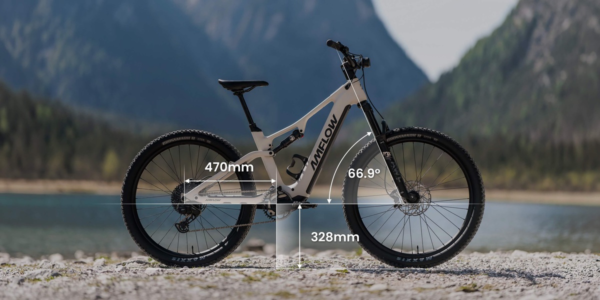 Amflow TL Carbon, вид сбоку с размерами геометрии