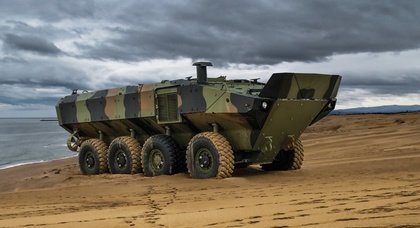 Italy's Navy Gears Up with New 8x8 Amphibious Armoured Vehicles from Iveco
