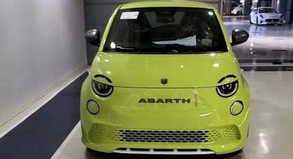 New Abart 500e battery-electric perfomance city car photo leaked