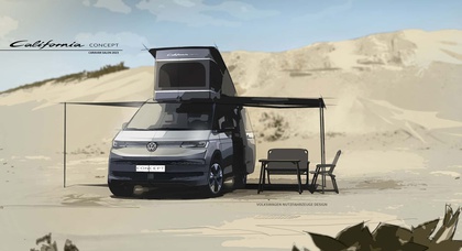 Volkswagen enthüllt Teaser-Bilder für den kommenden Plug-In-Hybrid California Camper Concept