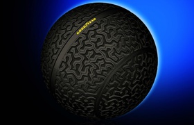 Goodyear представила сферическое колесо для автомобиля (видео)