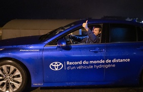 Новый рекорд: Toyota Mirai проехал свыше 1000 км на одной заправке водородом