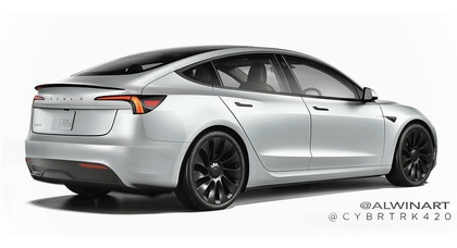 Un artiste visuel a montré le design possible de la Tesla Model 3 mise à jour, d'après des fuites de photos