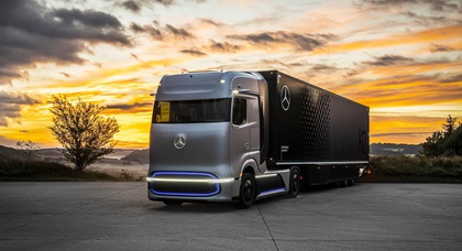 Водородный грузовик Mercedes-Benz: 900 л.с. и 1000 км без дозаправки 