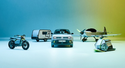 Renault hat ein Flugzeug, ein Motorrad, einen Mini-Caravan und ein E-Bike mit Wasserantrieb für die Kleinserienproduktion vorgestellt