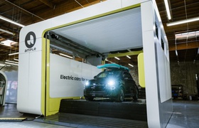 Ample's second generation swapping station enables 5-minute battery swaps, paving the way for a future of convenient and efficient charging