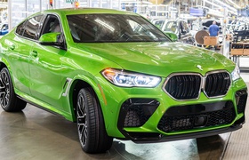 Das sechsmillionste in den USA gebaute Auto von BMW ist ein 600 PS starker BMW X6 M in Java Green Metallic