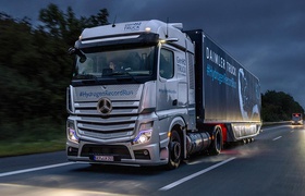 Водородный грузовик Mercedes-Benz преодолел более 1000 км без дозаправок в пути