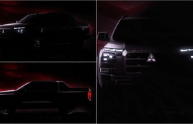 2024 Mitsubishi Triton / L200 Teaser enthüllen kühnes Redesign vor der Premiere am 26. Juli