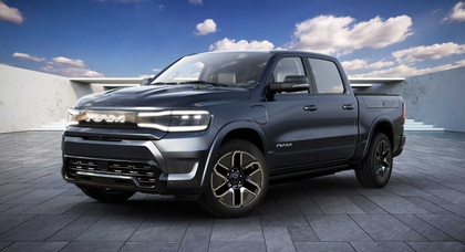 Ram Unveils 2025 Ram 1500 REV, an All-Electric Pickup Truck with Futuristic front and rear ends Design