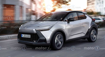 The next generation of Toyota C-HR may become like this if it adopts design cues of the bZ4X model