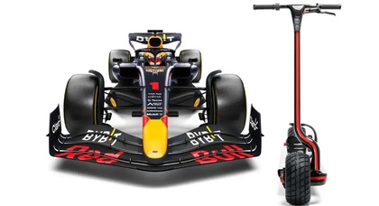 RBS #01 is a new all-terrain e-scooter from Red Bull F1 team that has a top speed of 45 km/h (27 mph) and a range of 60 km (37 miles)