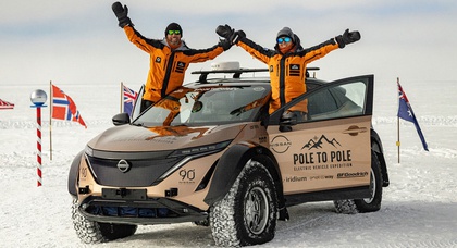 Erste Expedition mit Elektrofahrzeugen von Pol zu Pol abgeschlossen