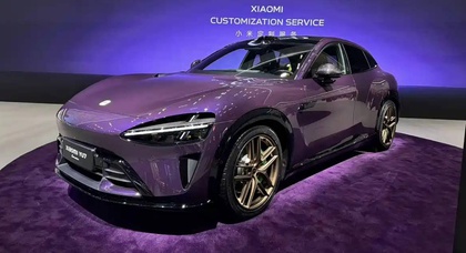 Xiaomi показала кросовер YU7 Max в кастомному кольорі Crystal Purple