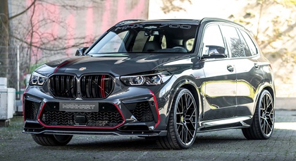 La mise à niveau de la BMW X5 M de Manhart donne au puissant SUV une augmentation de puissance de 730 chevaux et un style en fibre de carbone.