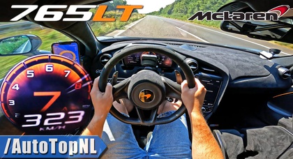 Видео: McLaren 765LT разогнался до 326 км/ч на автобане