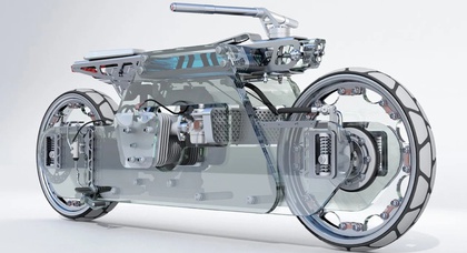 Fahren Sie mit dem Motorrad aus kugelsicherem Glas in die Zukunft: Das Nu'Clear