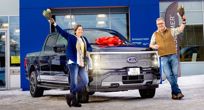 The Ford F-150 Lightning has officially made its way outside North America
