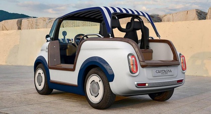 Castagna Milano has transformed the Fiat Topolino into a delightful beach car