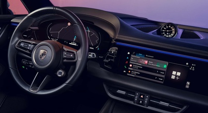 Der vollelektrische Porsche Macan kommt mit Augmented-Reality Head-Up Display
