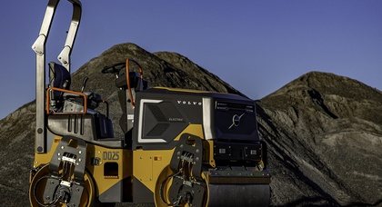 Volvo unveils its first electric compactor: DD25 Electric