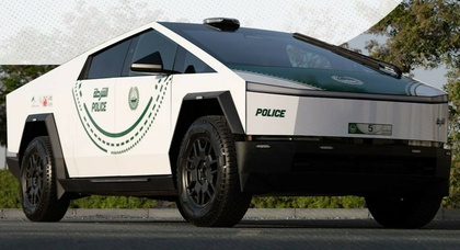 Tesla Cybertruck hat sich der Polizei in Dubai angeschlossen