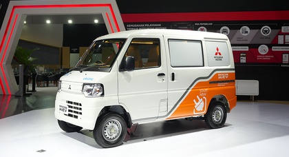 Mitsubishi Minicab-MiEV, an electric commercial Kei car that can travel up to 93 miles on a single charge